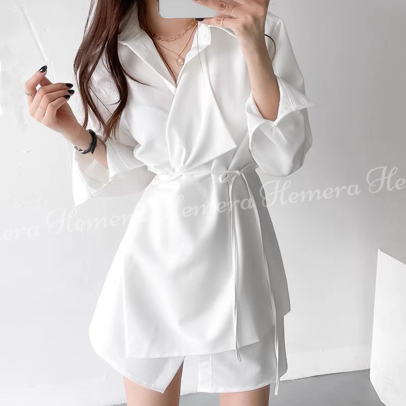 DR24W0204 雪紡巴黎風顯瘦連身裙