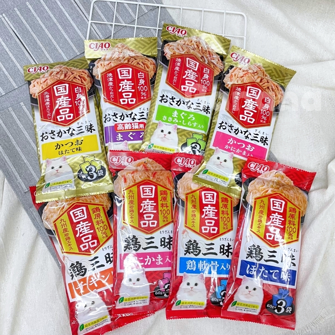 CIAO｜三昧奢華餐包 60g*3入(日本製貓餐包)