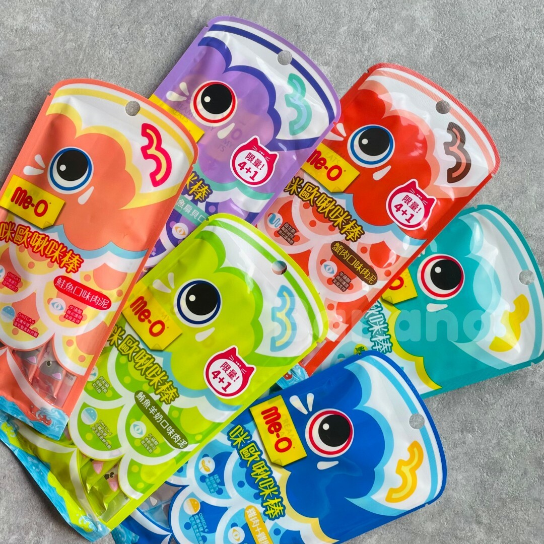 Me-O 咪歐｜啾咪棒貓肉泥4入 貓咪肉泥