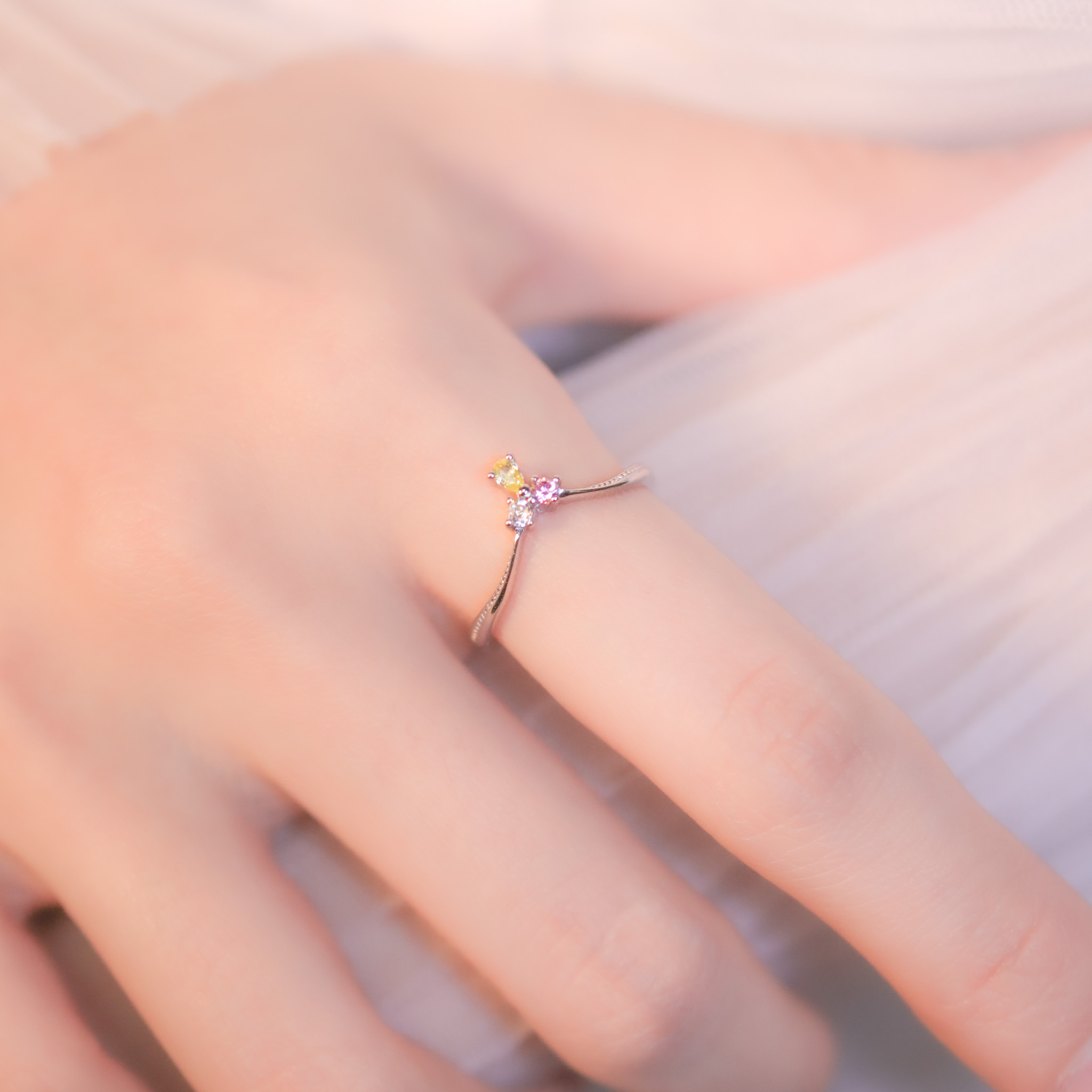 | 925純銀・白金 | 清新小感戒指 | RI0625 |