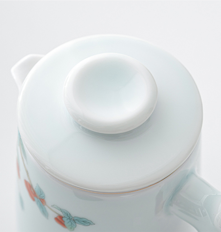 鹿港窯禮品館 │青釉旅行茶具套裝便携式包一壺三杯 如意貓 陶瓷功夫泡茶具 戶外旅行小禮品 商務活動禮品