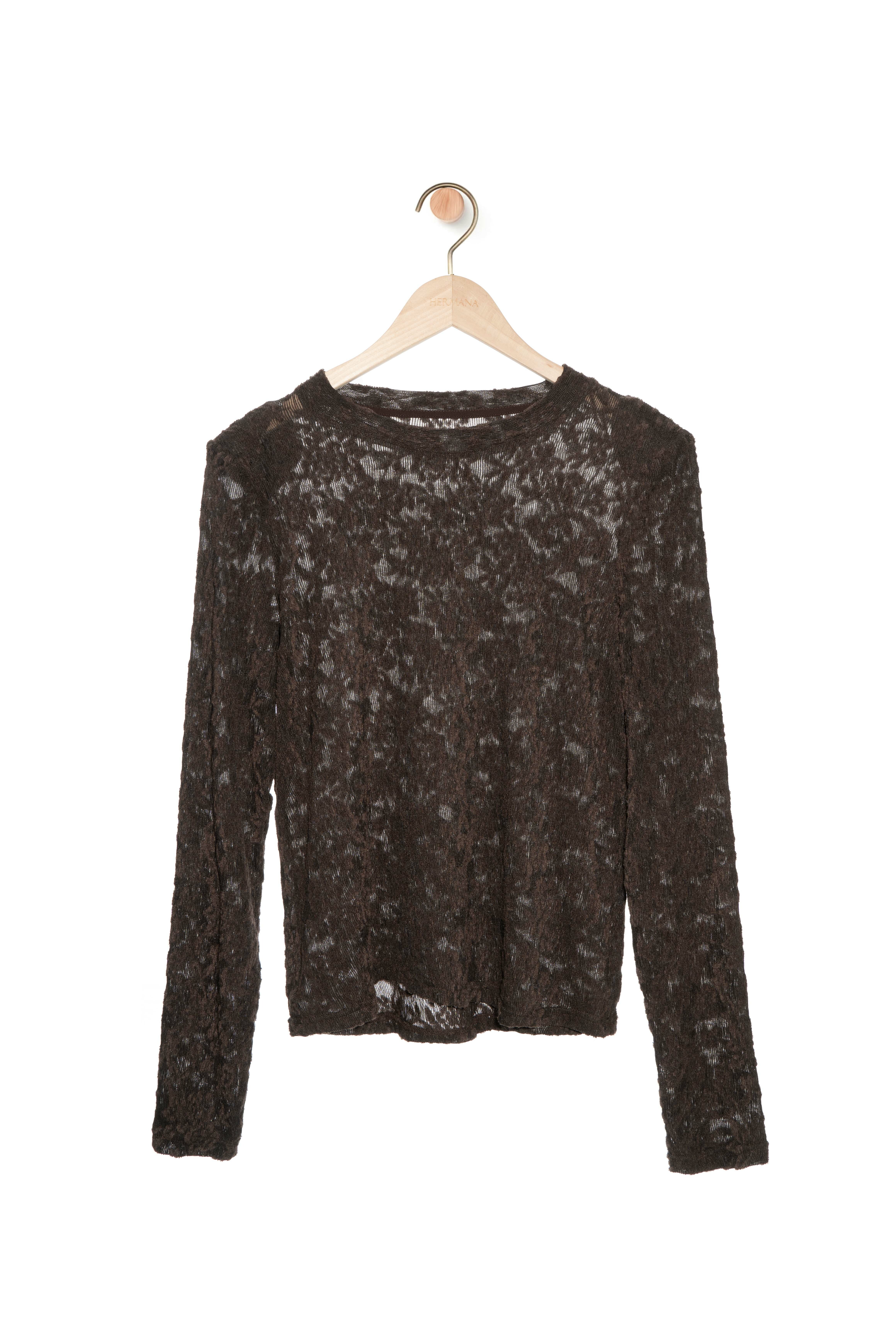 凹凸花網布上衣（現貨款式）