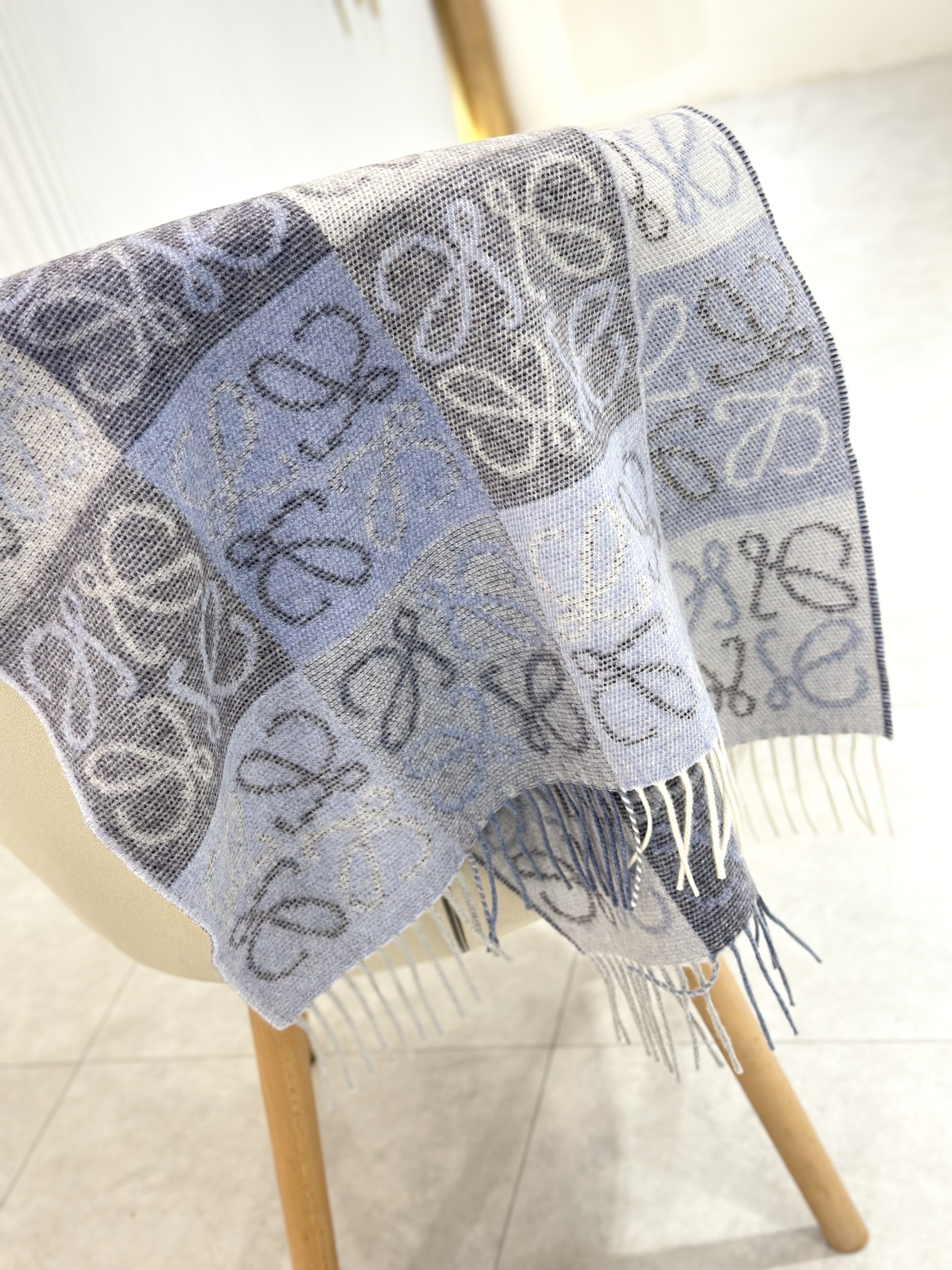 LOEWE Checkerboard Scarf