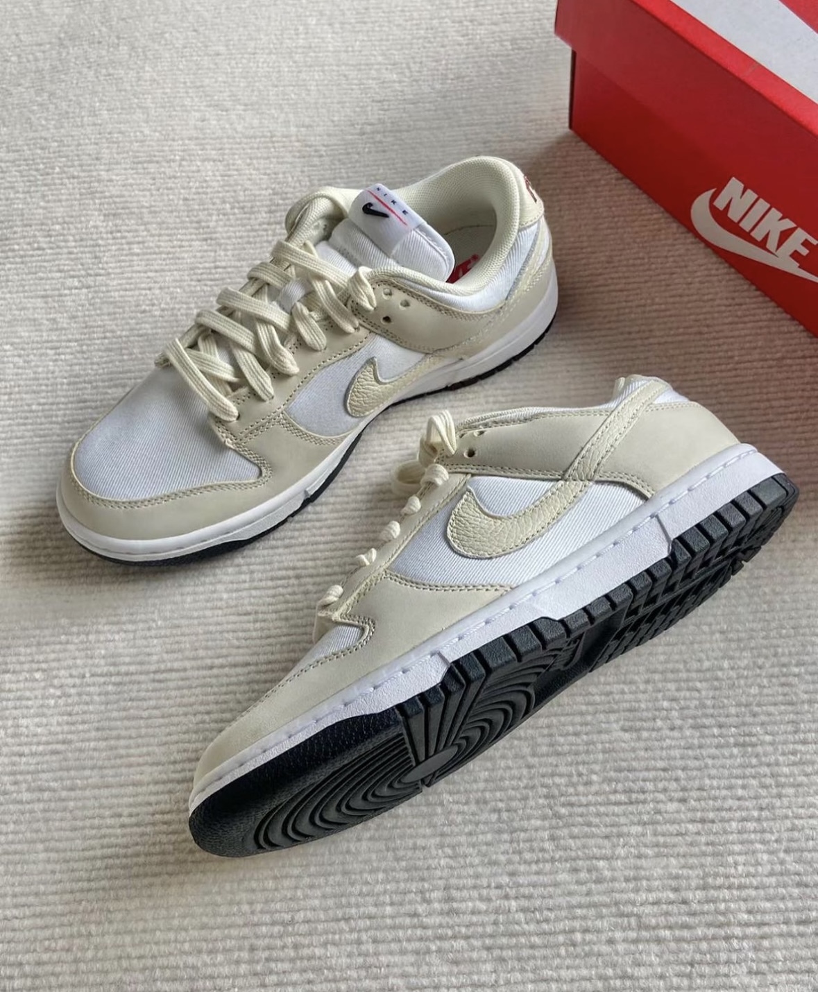 Nike Dunk Low 椰奶色 白色 米白 麂皮 女款 DZ2710-100/預購