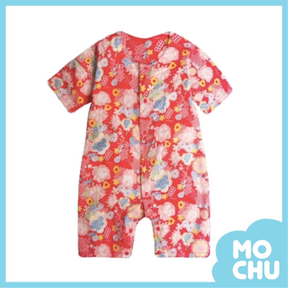 和風紅花日系連身衣