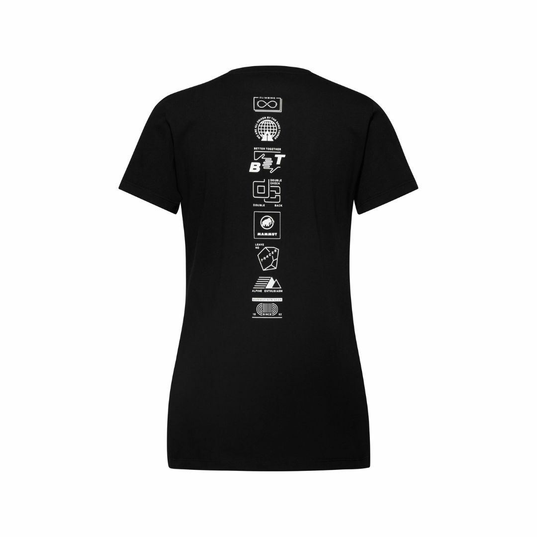 Mammut T-shirt/女 Massone T-Shirt Emblems 黑 (M1017052310001)