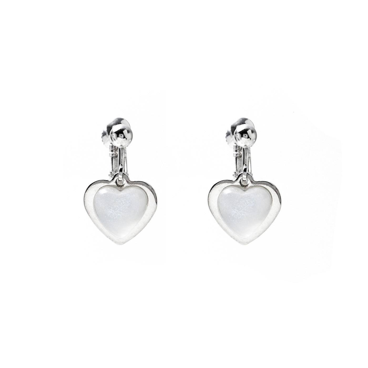 平價飾品,鋼飾,愛心,夾式耳環