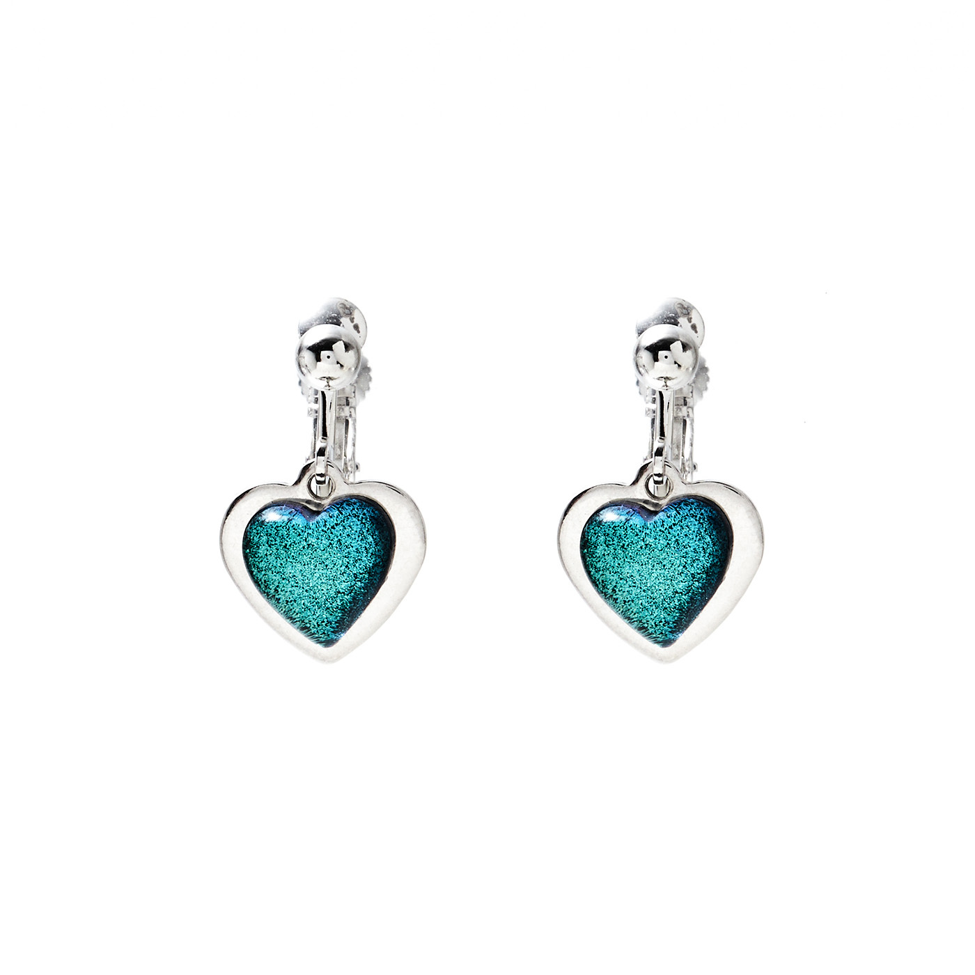 平價飾品,鋼飾,愛心,夾式耳環