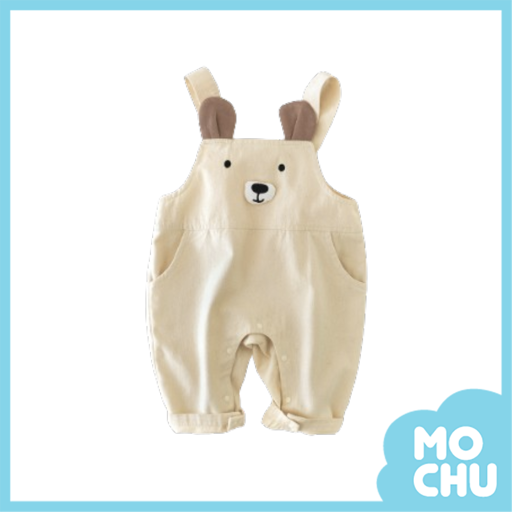 米熊臉吊帶長褲