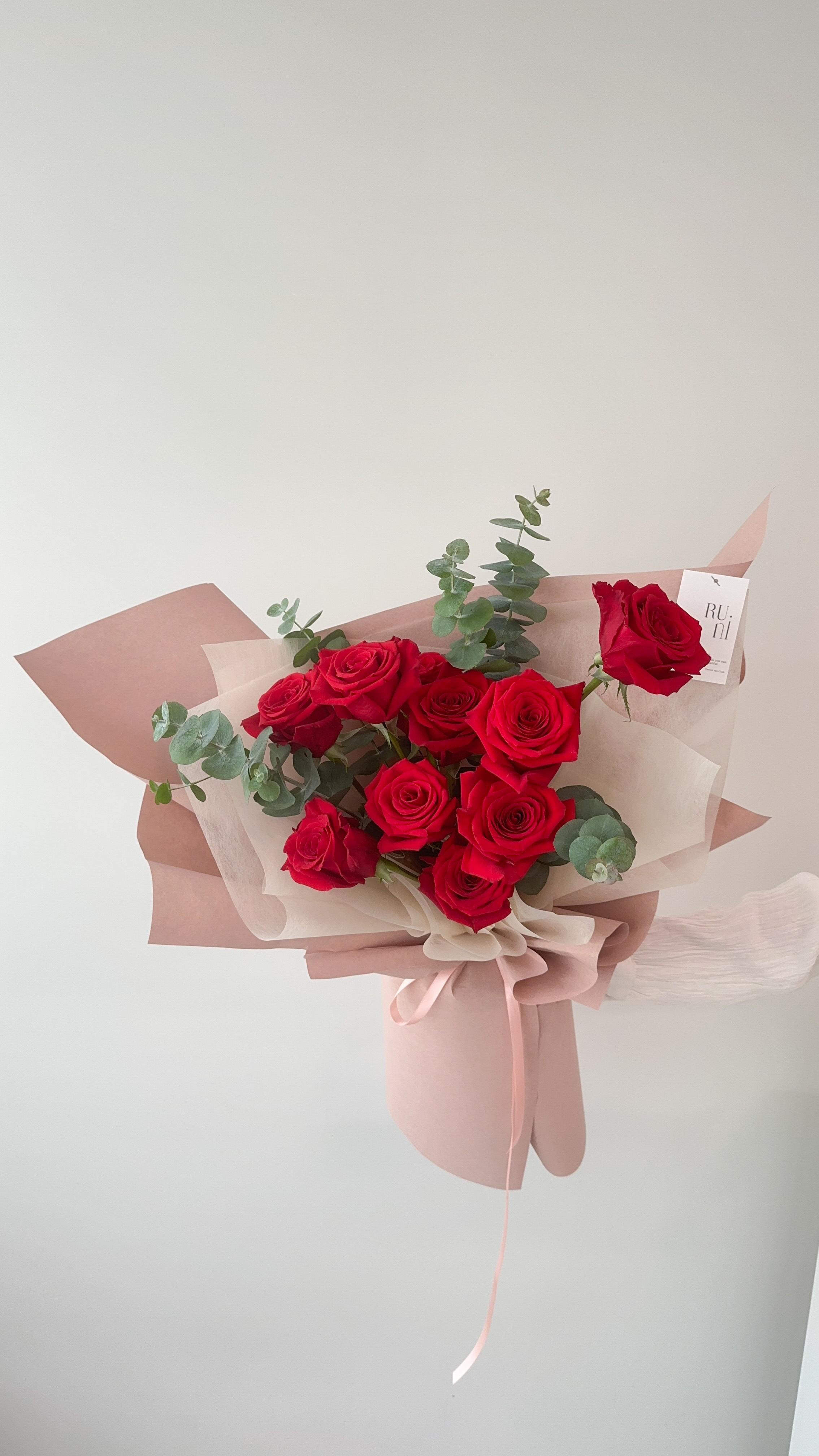 純玫瑰花束-10朵紅玫瑰花束