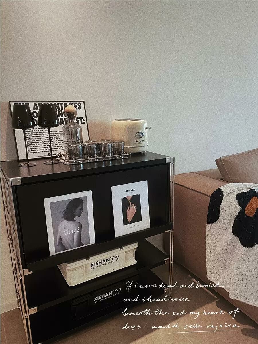 不鏽鋼工業風INS置物櫃