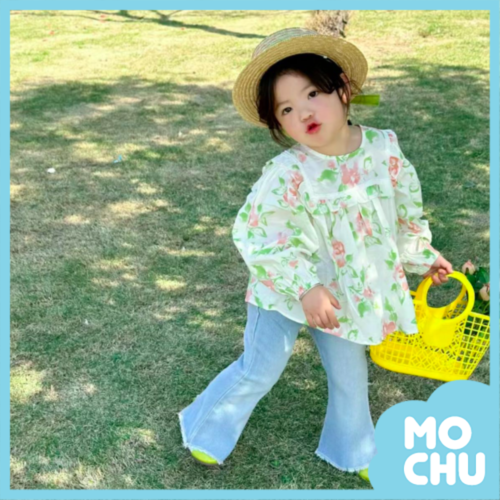 碎花娃娃裝長袖上衣