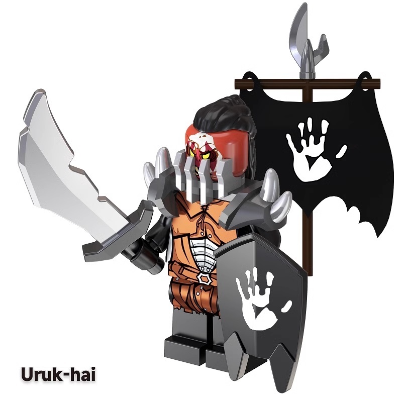 Lord of the Rings Uruk Hai Custom Minifigures Minifigs Fit Lego TV5016