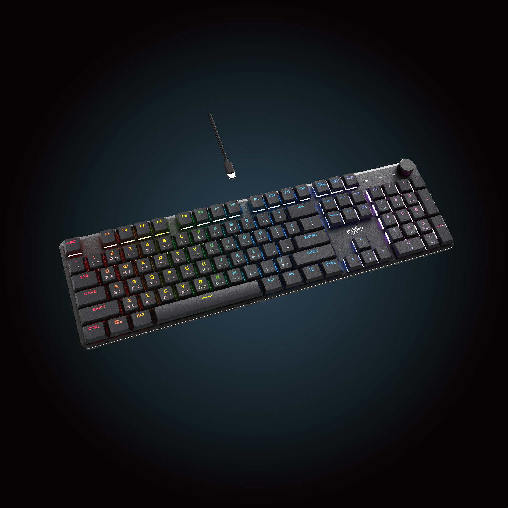 FXR-HKM-86L 全尺寸矮紅軸靜音機械鍵盤