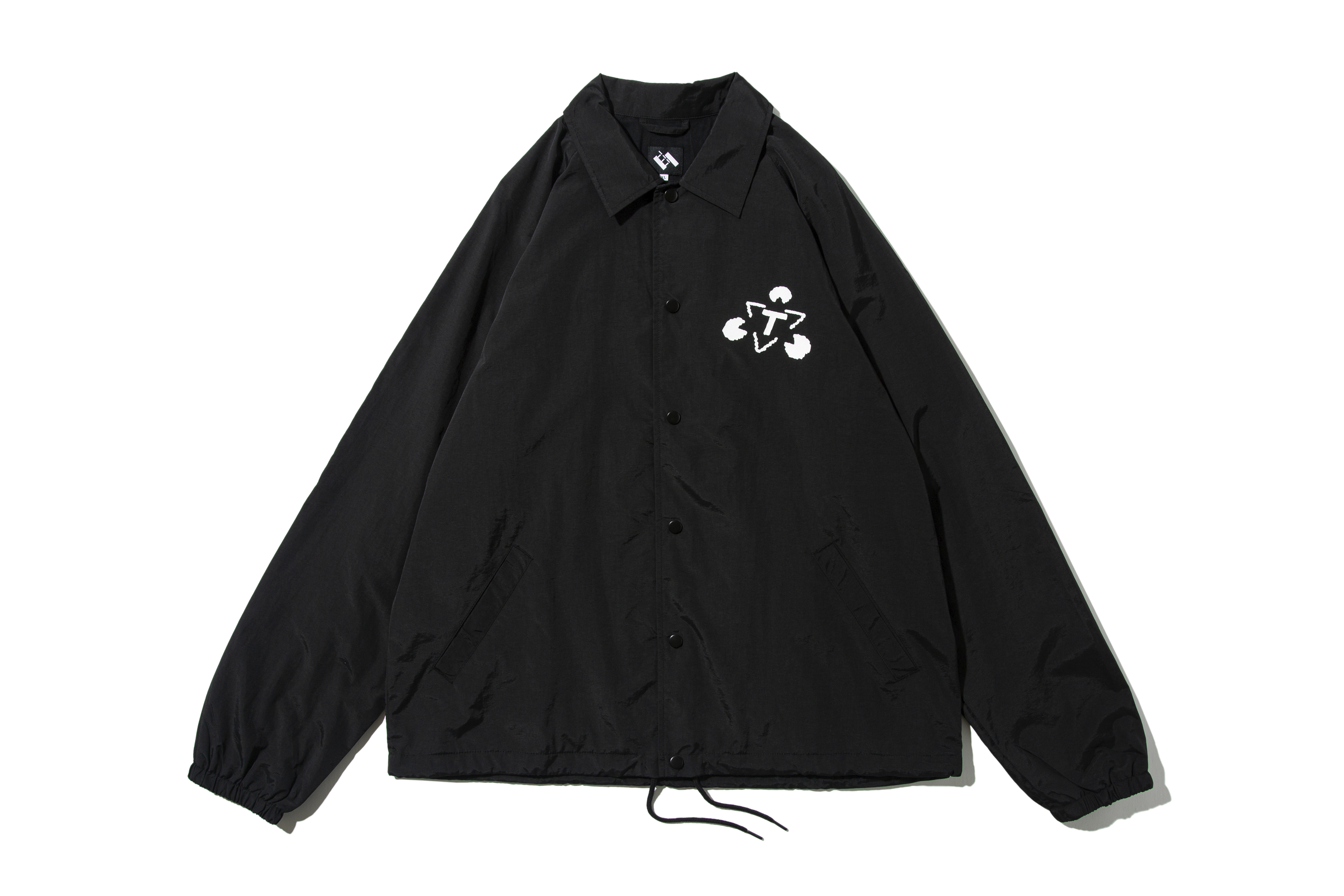 THE TRILOGY TAPES "THREE PEOPLE COACH JACKET" (Black)