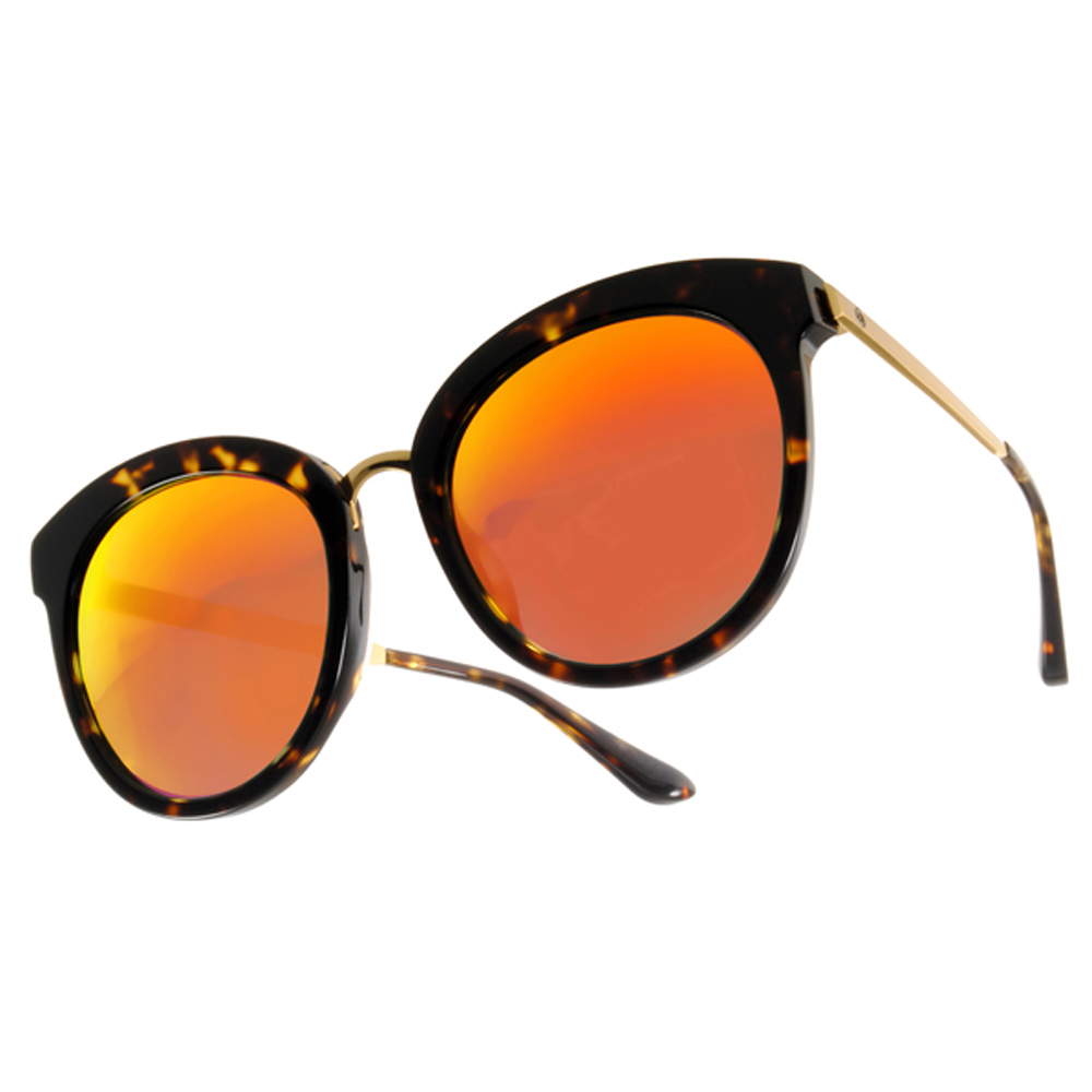 【Go-Getter】GS1020 DEOM 韓版熱銷貓眼框太陽眼鏡(水銀鏡面)