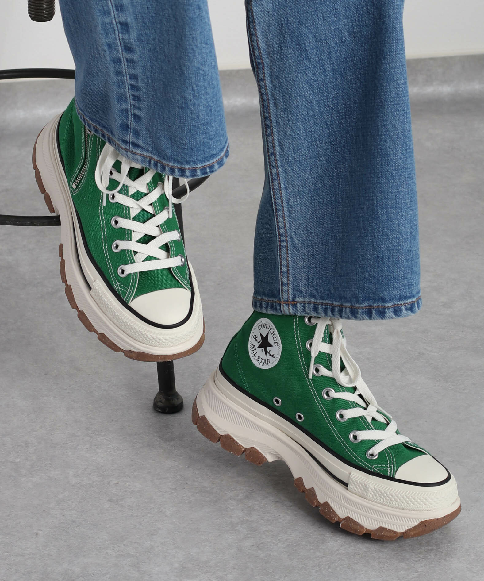 Converse All Star Trekwave Z HI 日本限定 焦糖 綠色 奶油白 厚底 帆布鞋 31310810 31310811