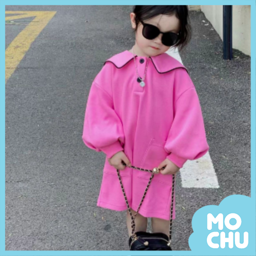 泡泡袖蝴蝶結洋裝