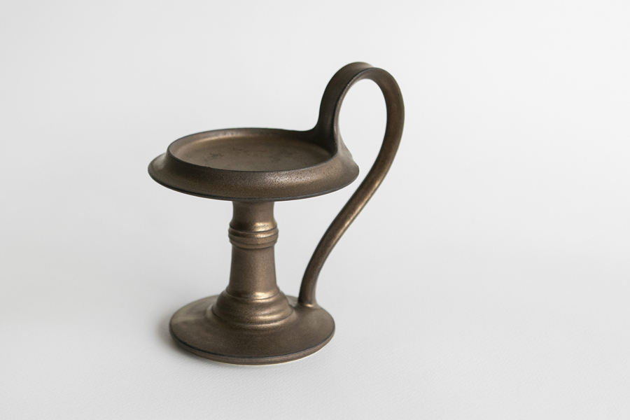 竹口要-附手把燭台　砂金色Ｂ