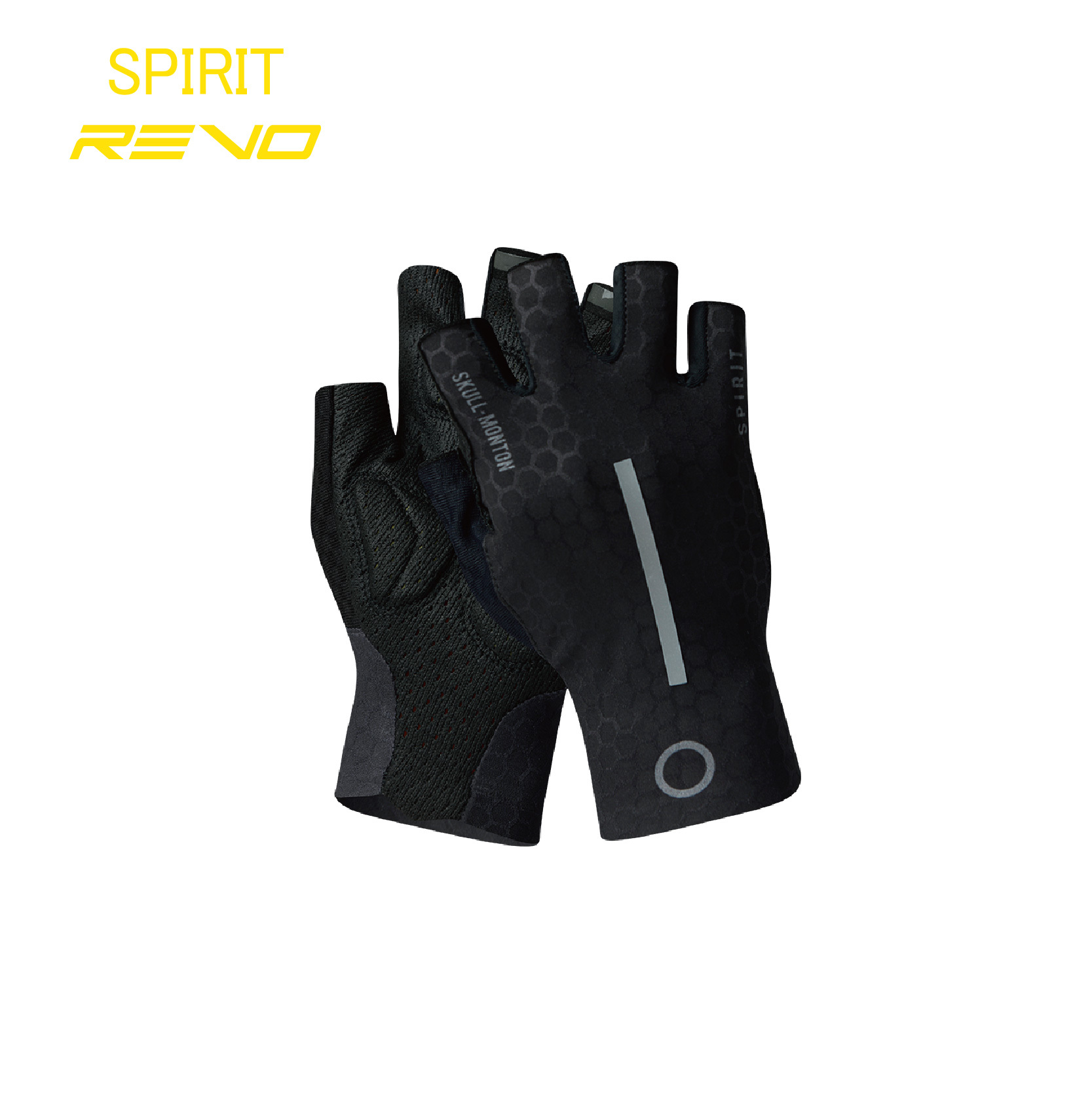 24.SPIRT黑色短指手套