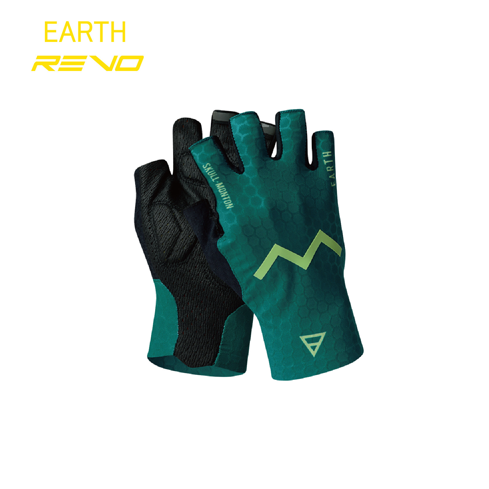 24.EARTH綠色短指手套