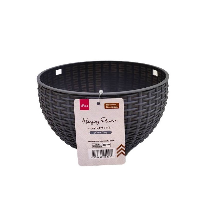 懸吊花盆/灰 17cm