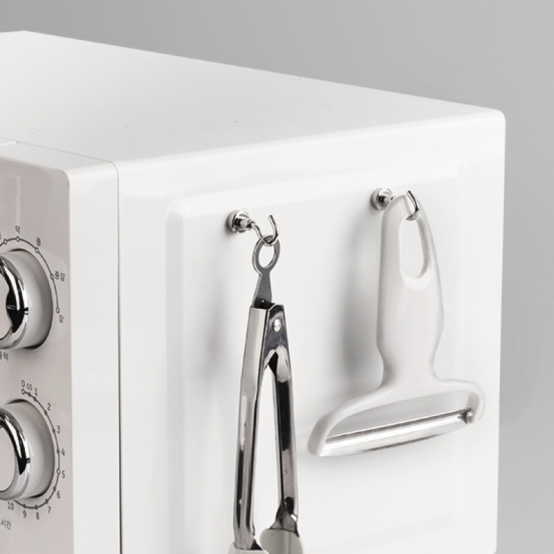 釹磁鐵掛勾/銀 1.2cm 2入