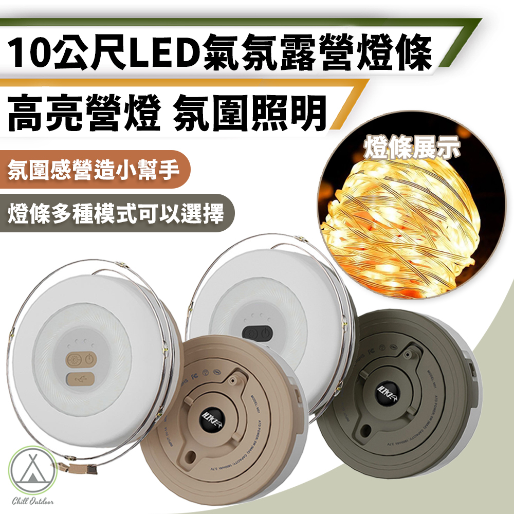 10公尺 LED捲尺燈條－(軍綠/沙棕)