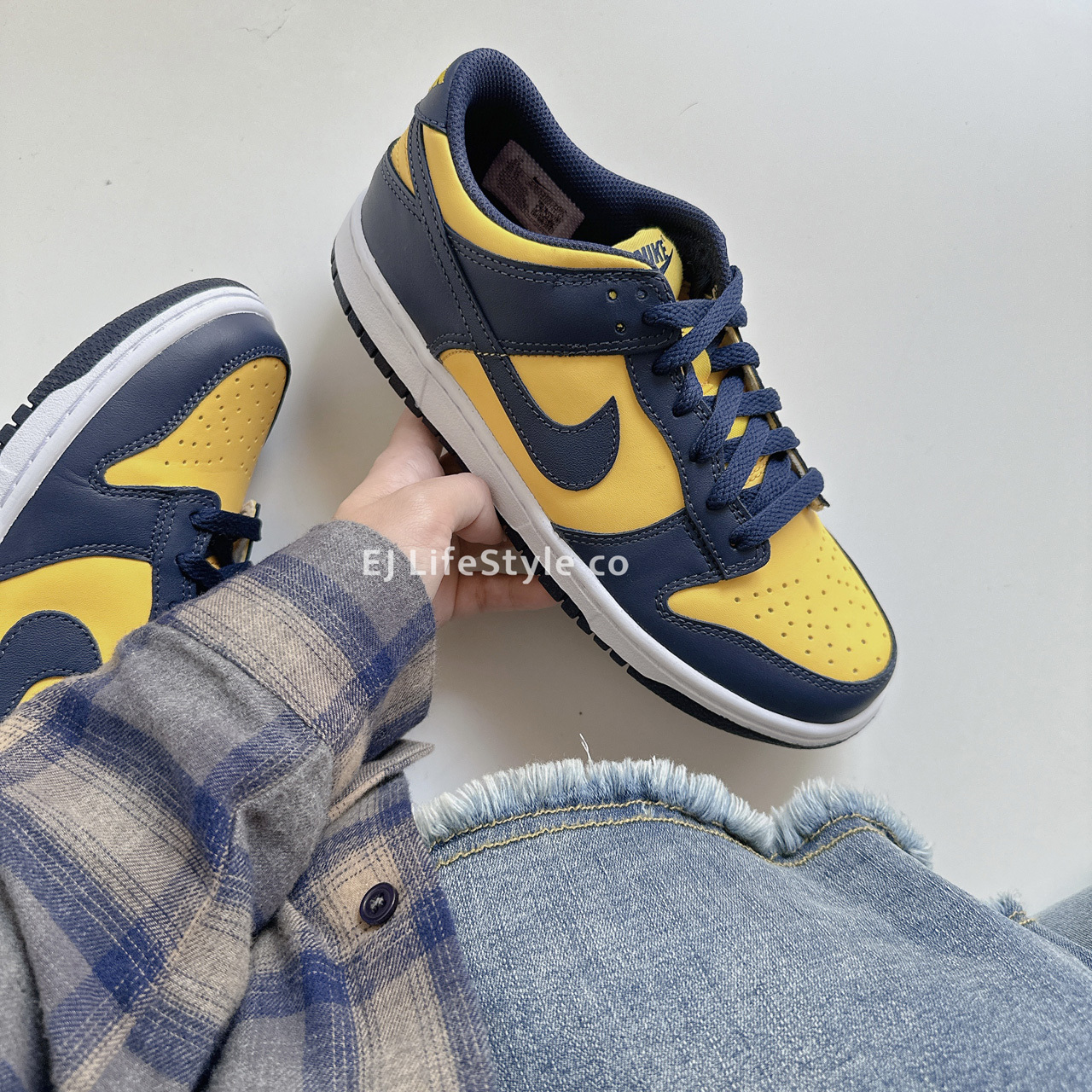 NIKE DUNK LOW ‘’VARSITY MAIZE'' 密西根 黃藍 大童鞋 CW1590-700 / 現貨
