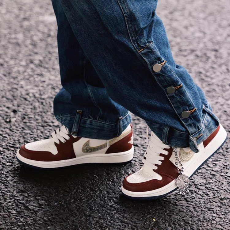 ΑΙR JΟRDΑΝ 1 LOW SE 龍年限定 白紅黃 女鞋 FJ5735-100