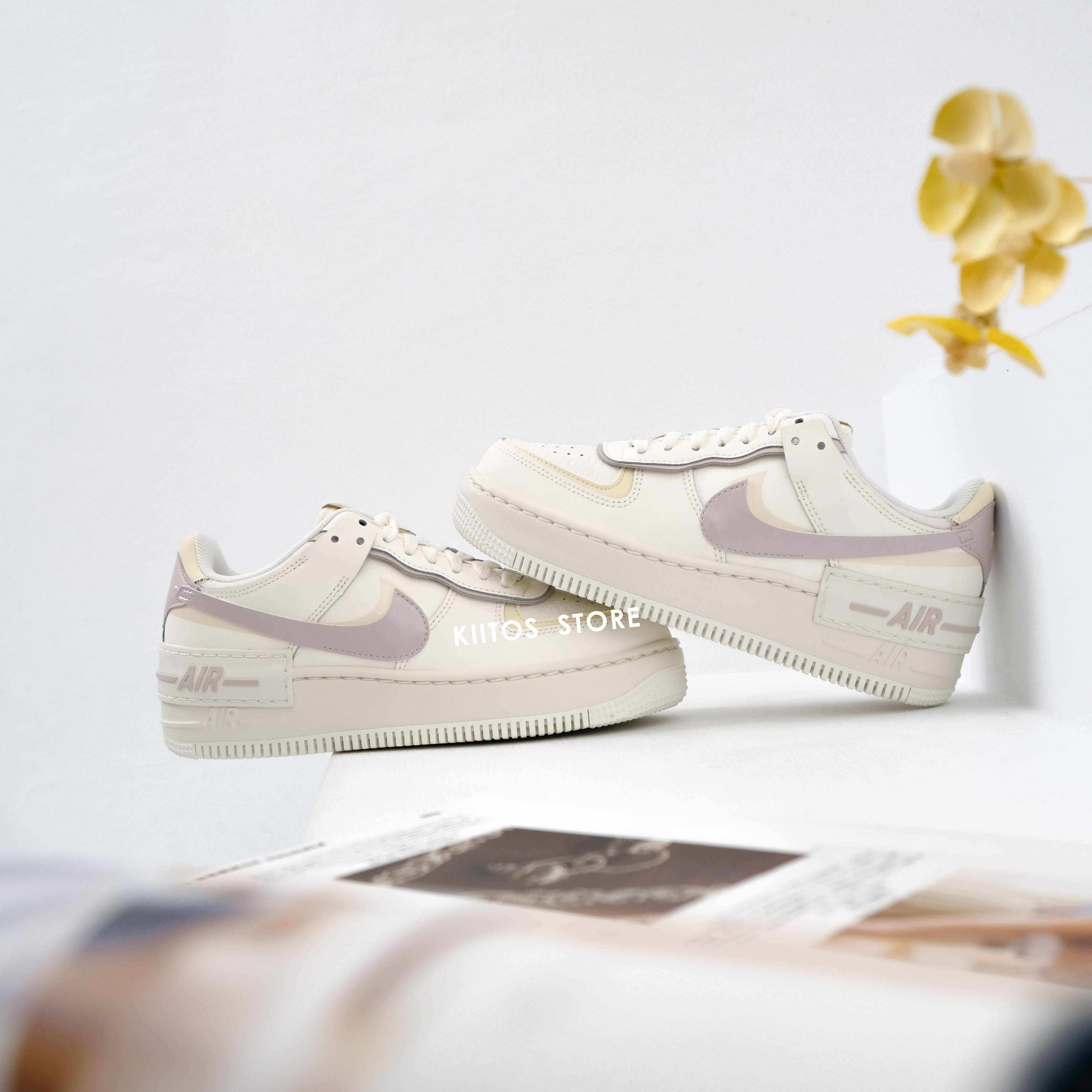 NIKE AIR FORCE 1 LOW SHADOW 'SAIL PLATINUM VIOLET' 奶油芋泥 DZ1847-104