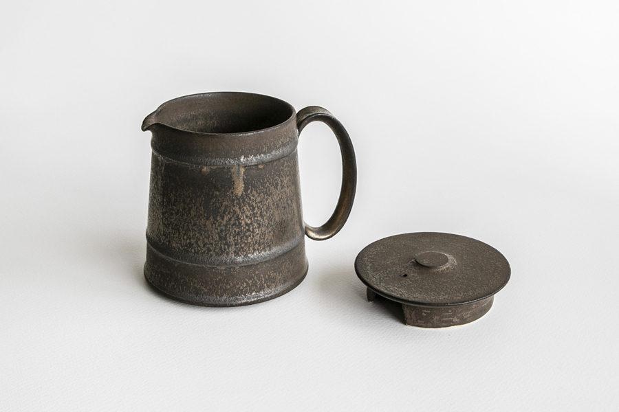 竹口要-Raton附蓋水壺 矮 砂金色