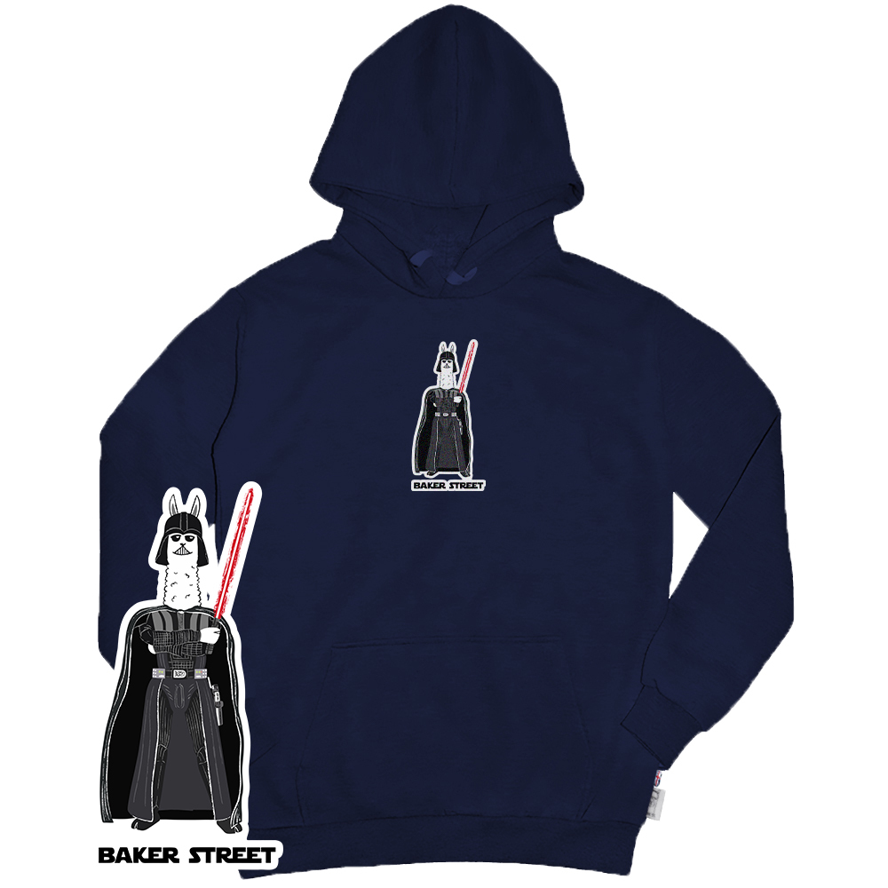 Darthpaca 黑武駝 高磅數長袖帽T