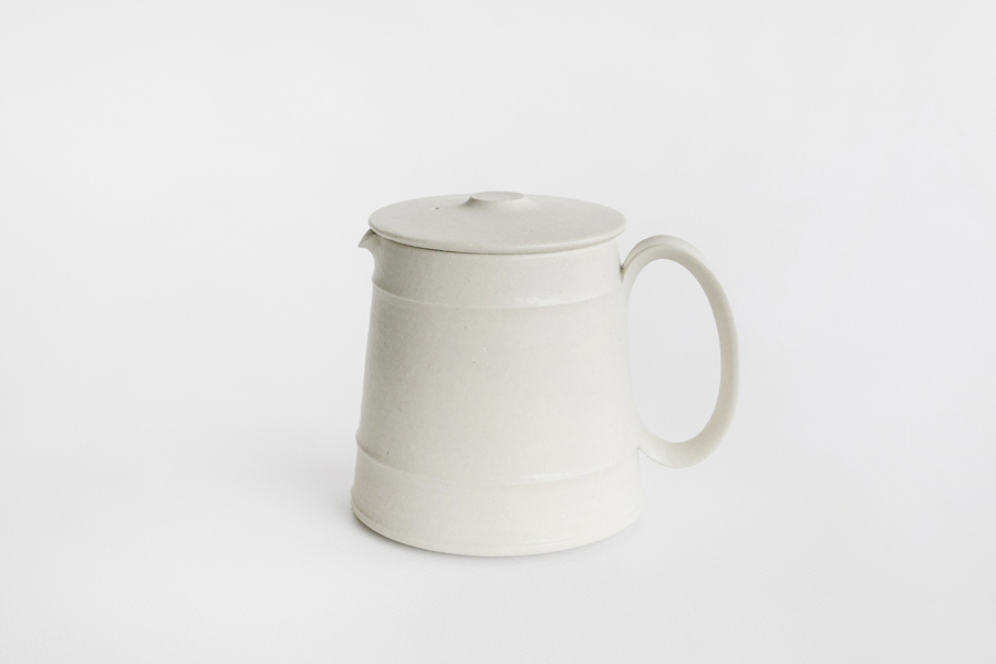 竹口要-Raton附蓋水壺 矮 象牙色