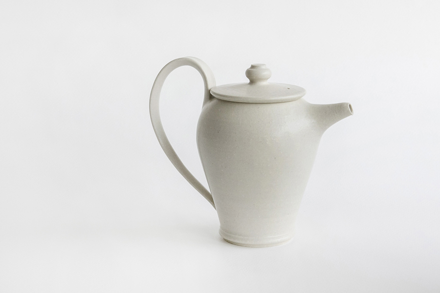 竹口要-茶壺 象牙色Ｃ