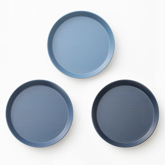 中川政七-RIN&CO. 越前硬漆平皿 / s / 靛藍03