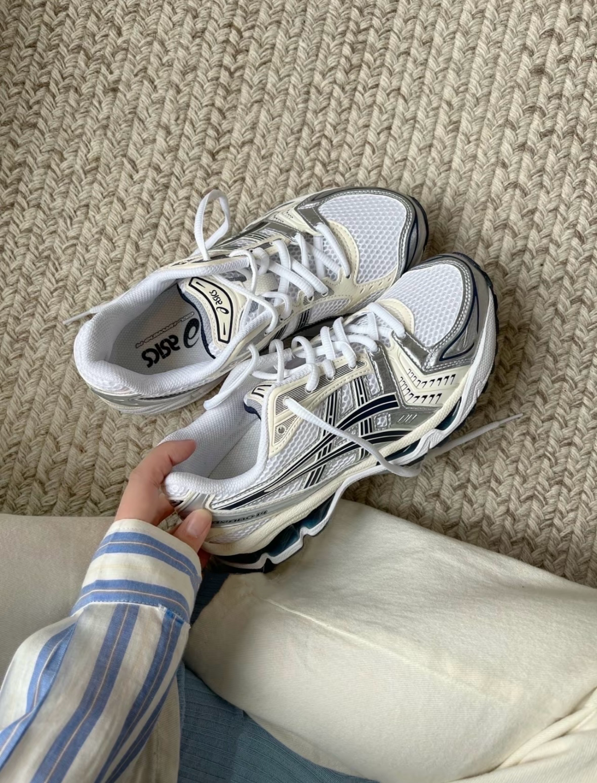 Asics 亞瑟士 Gel-Kayano 14 白黑銀 復古 慢跑鞋 老爹鞋 Y2K 1202A056-109/預購