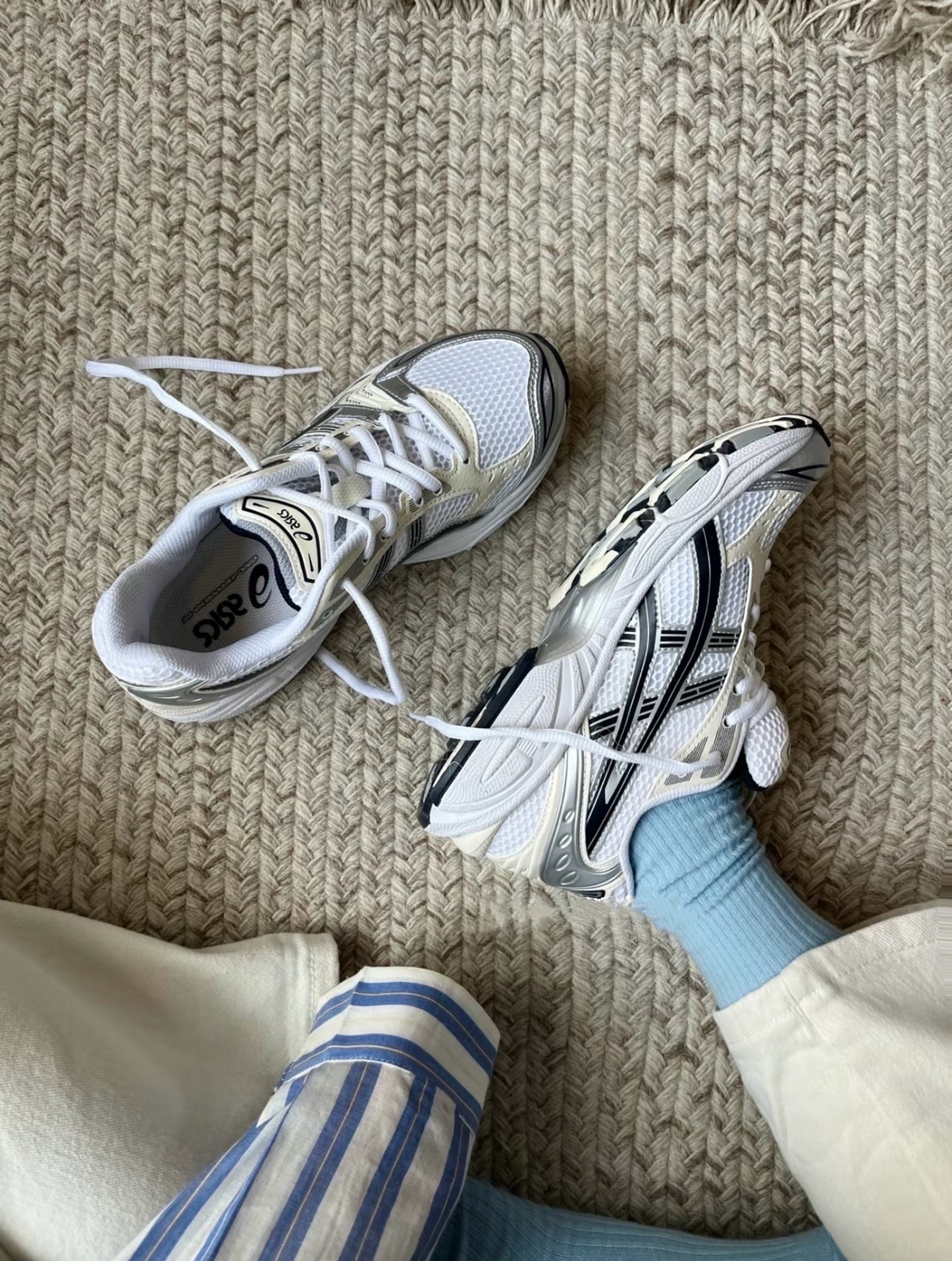 Asics 亞瑟士 Gel-Kayano 14 白黑銀 復古 慢跑鞋 老爹鞋 Y2K 1202A056-109/預購