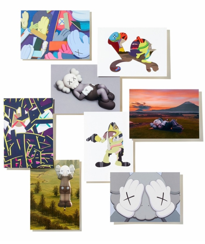Kaws x TOKYO FIRST 東京展覽 限定 明信片 限量 共8張