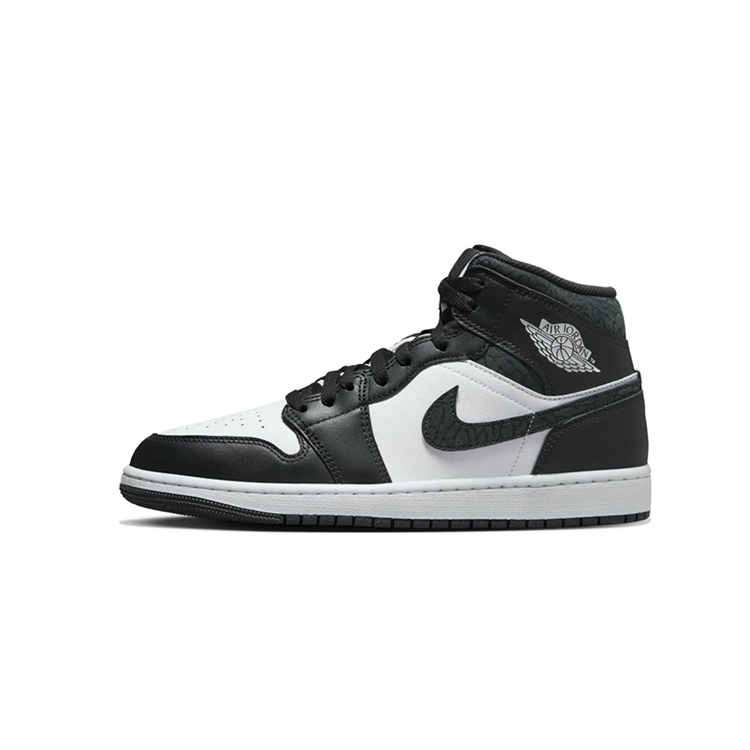 Air Jordan 1 Mid SE 黑白 熊貓 爆裂紋 AJ1 男鞋 一代 FB9911-001