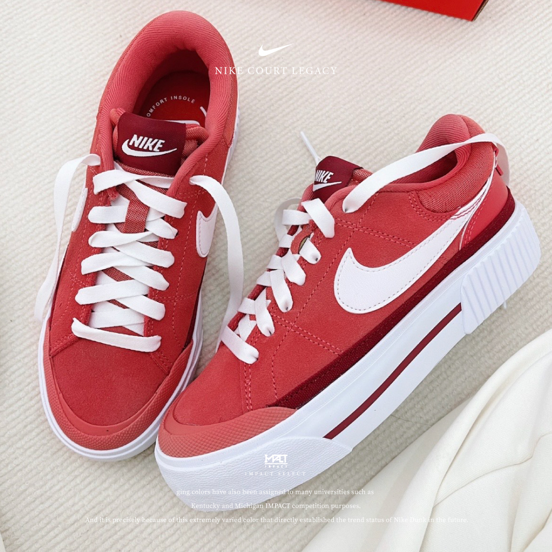 Nike Court Legacy 莓果鬆糕 白紅 FJ1986-600