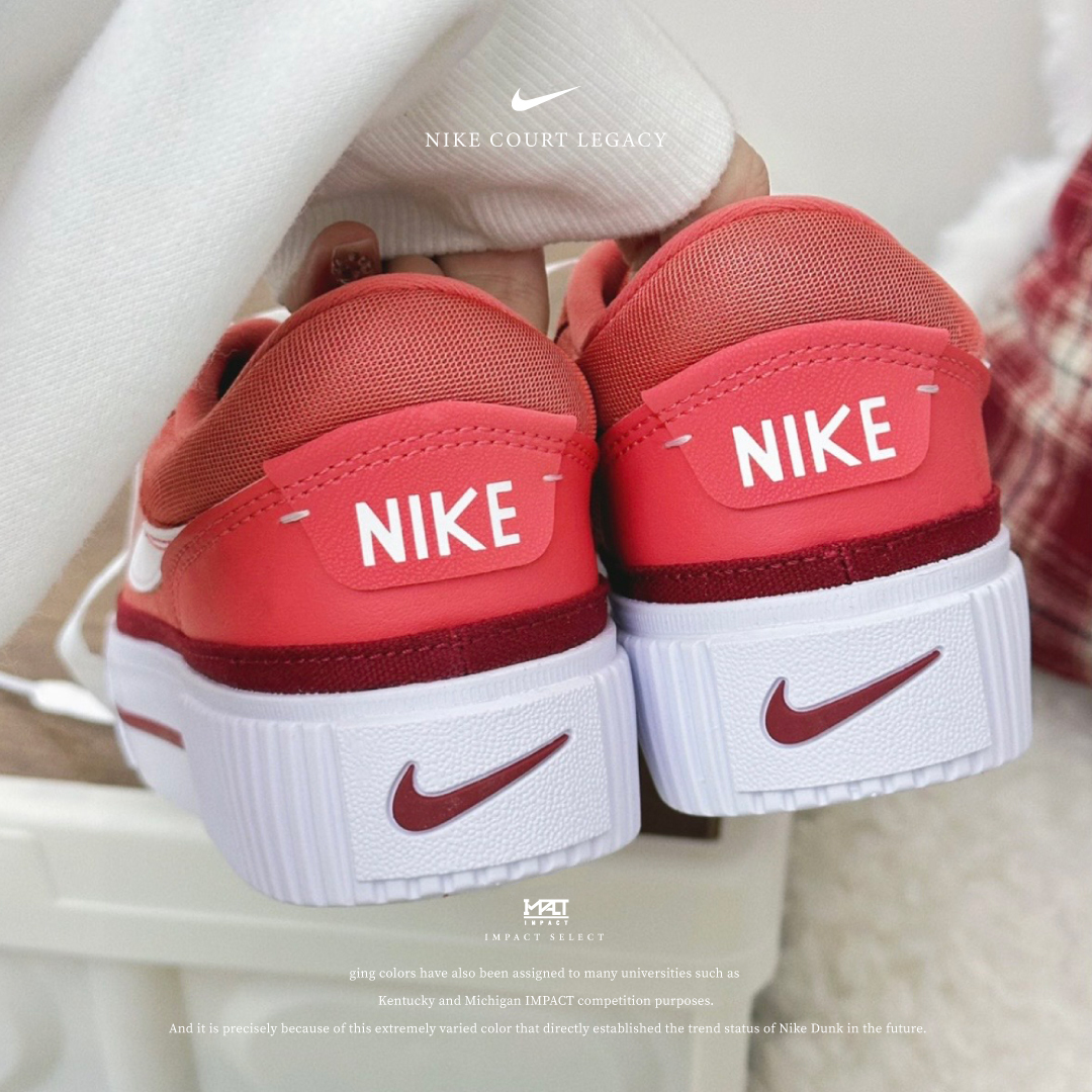 Nike Court Legacy 莓果鬆糕 白紅 FJ1986-600