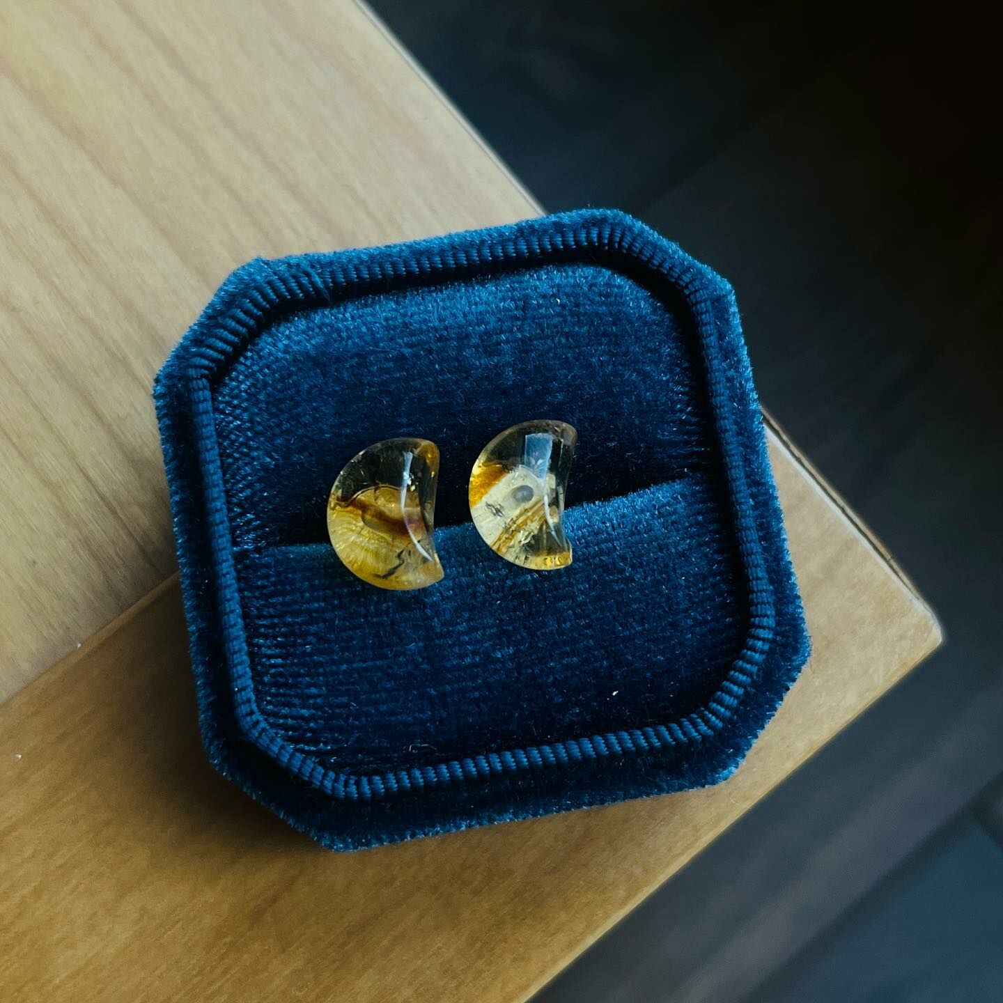 [原石] 巴西黃水晶 耳環 店長推薦款