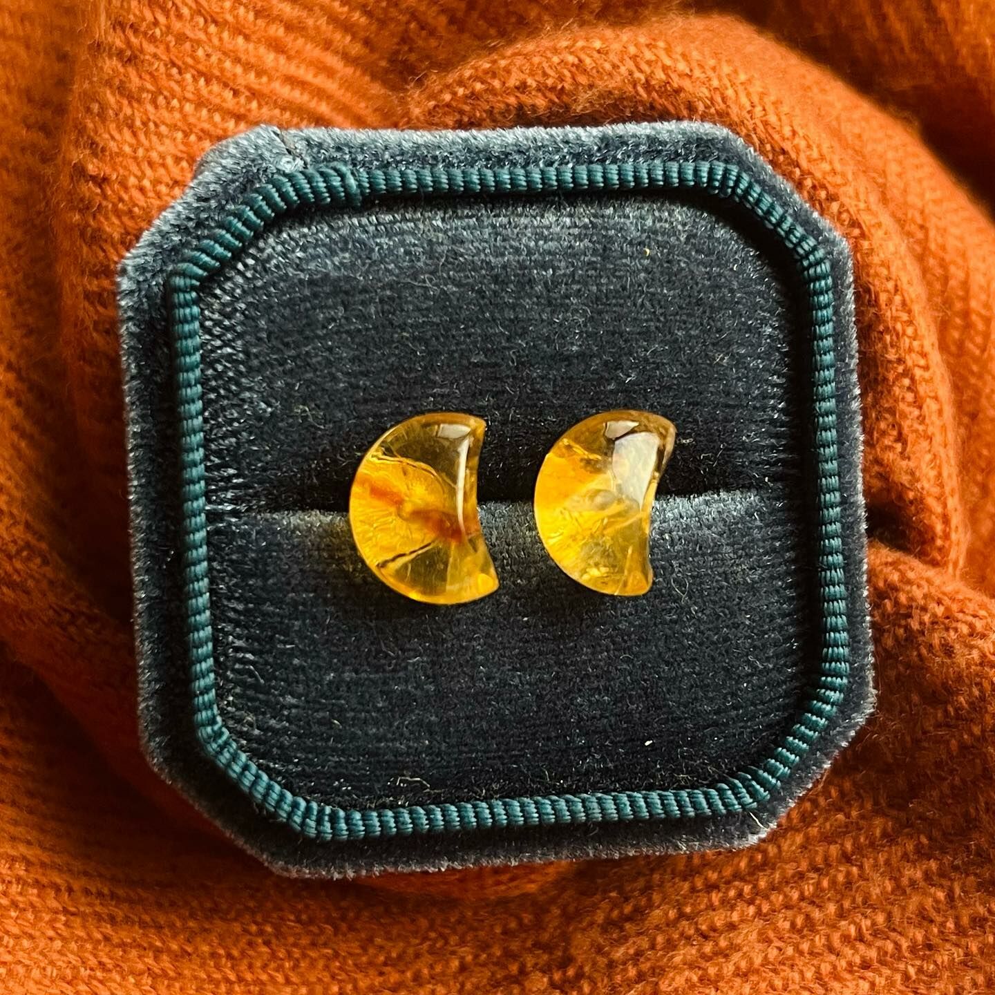 [原石] 巴西黃水晶 耳環 店長推薦款