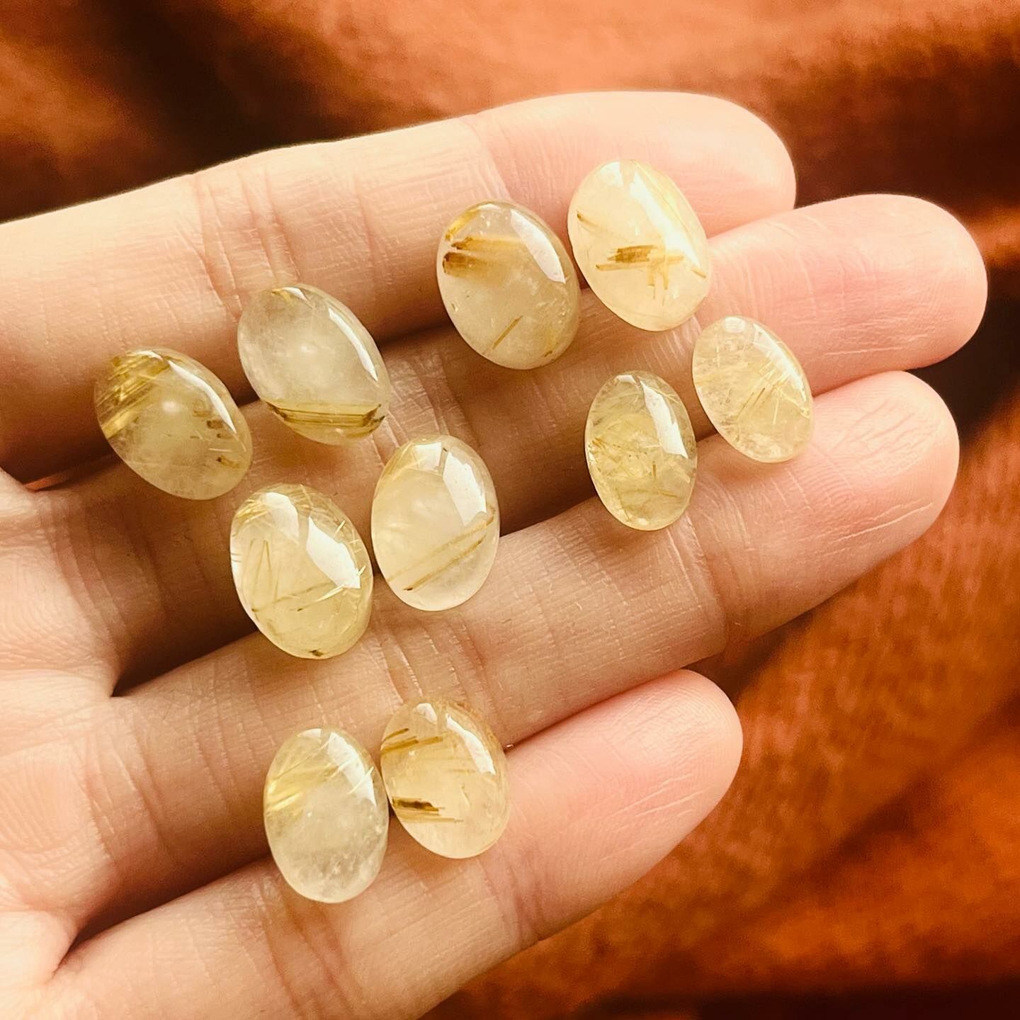 [原石] 鈦髮晶 水晶耳環