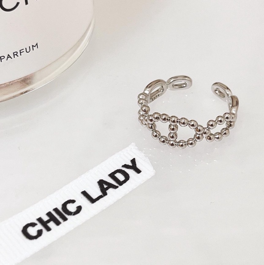 Rings | 純銀豬鼻珠珠戒