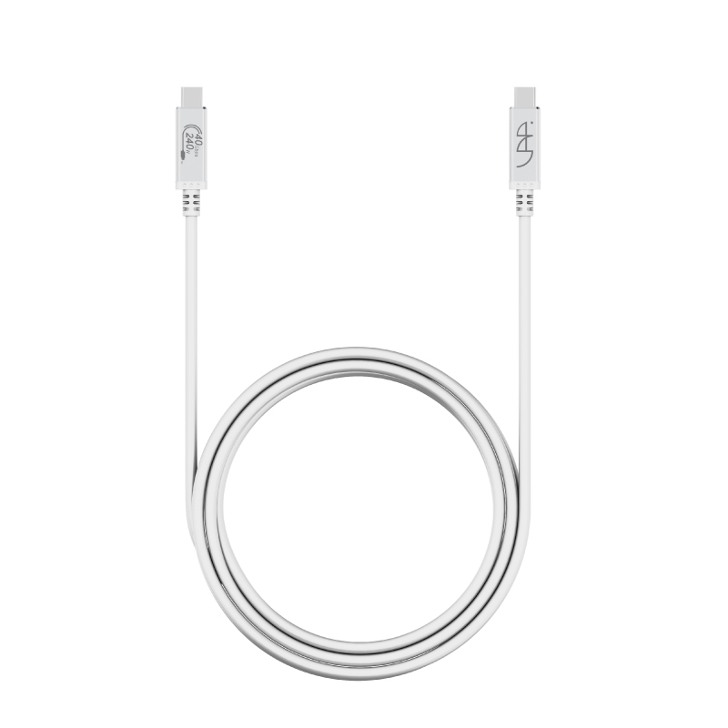 VAP | USB4.0 超高速傳輸線  1m-白色(細線)【VAP 官方授權經銷】