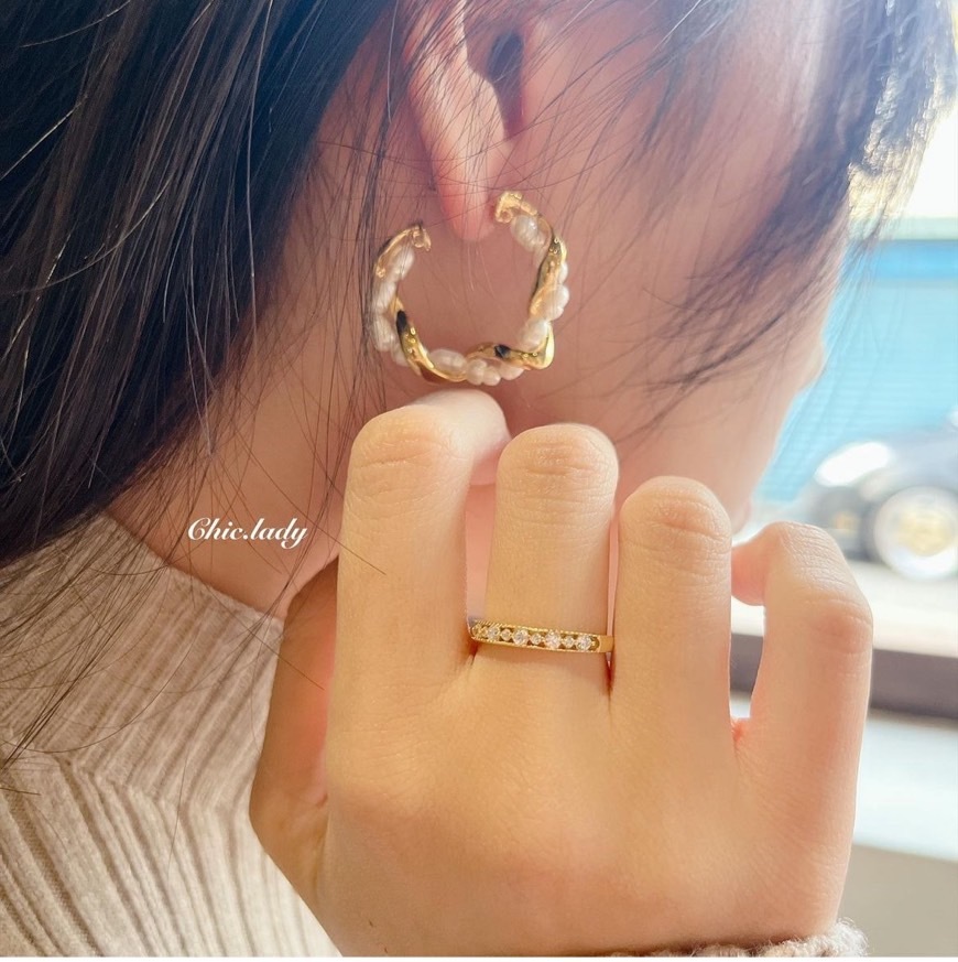 Ring| 精緻鏤空小鑽戒