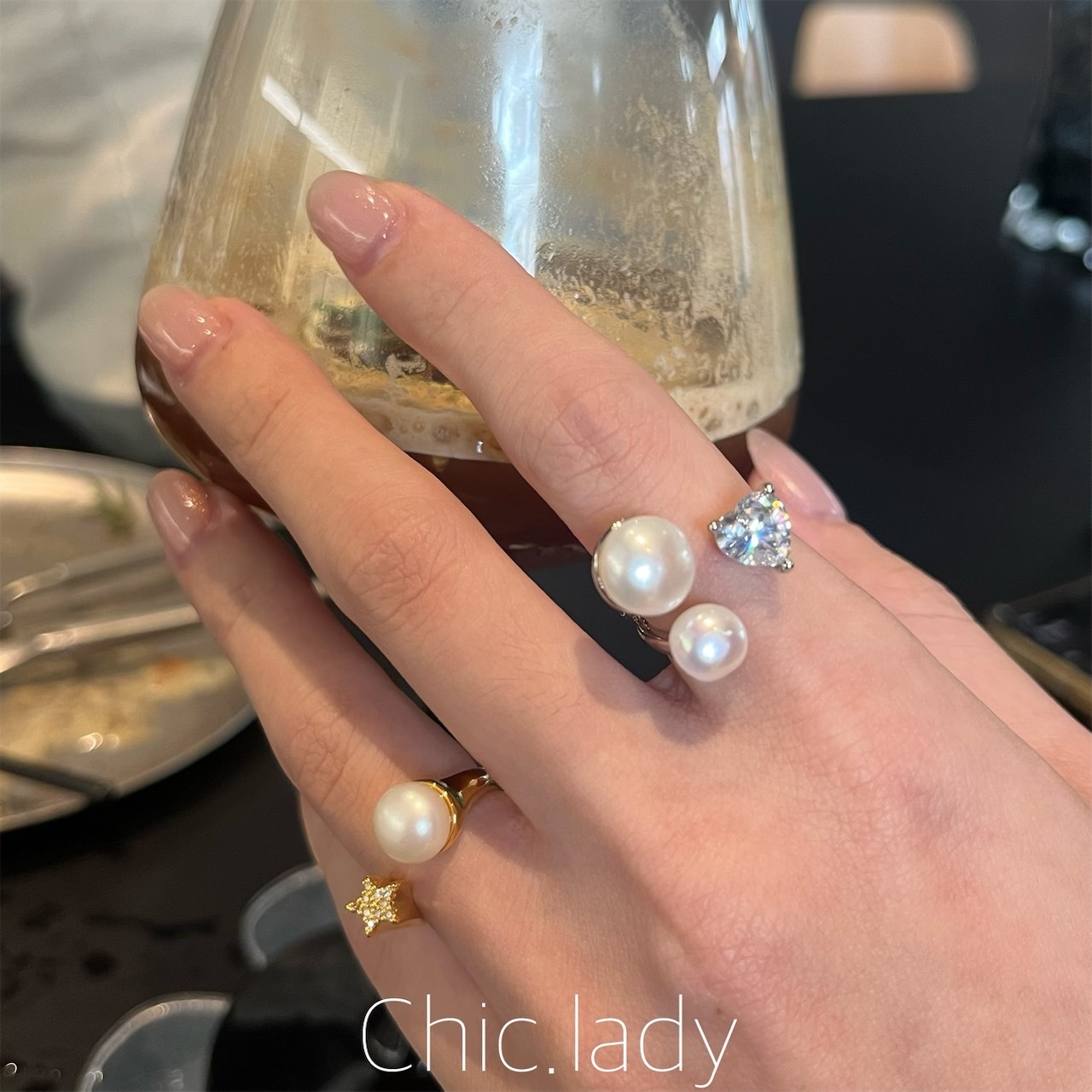 Ring | 星心珍珠戒