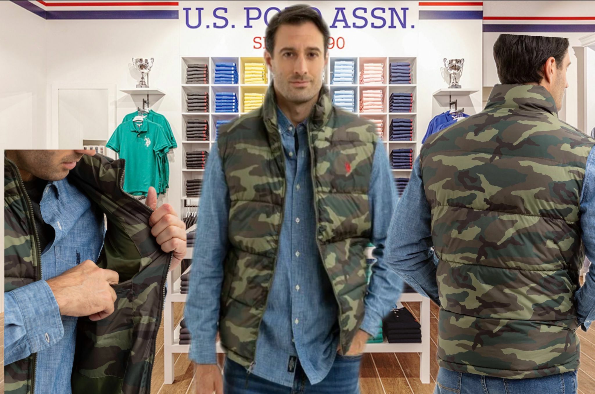 【預購】U.S Polo Assn F020520 男裝背心